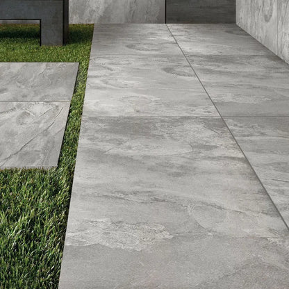 Outside Tile - Beside Grey - 600x900x20