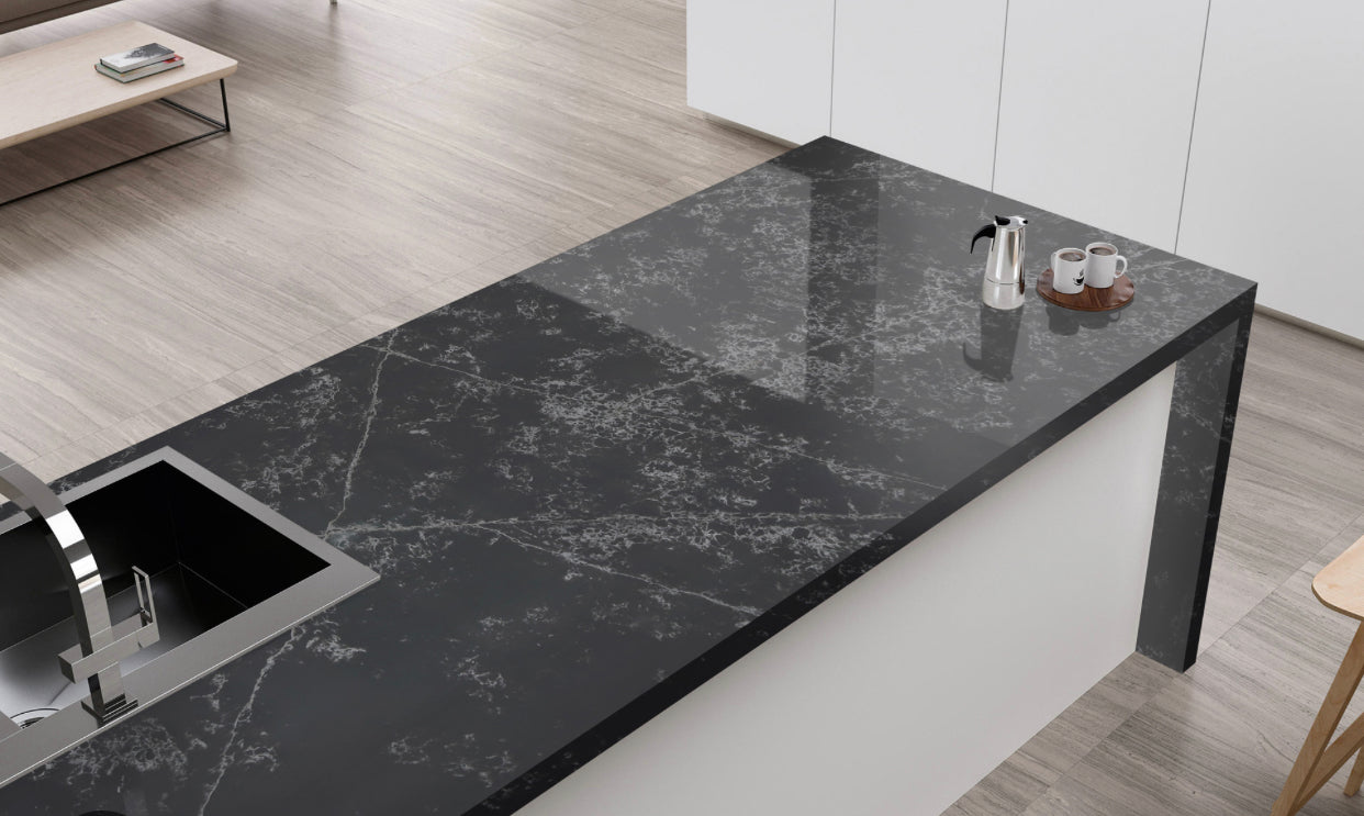 Quartz Worktop - Roma Black