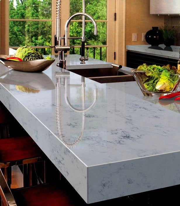 Quartz Worktop - Carrara Classic 30MM Thick