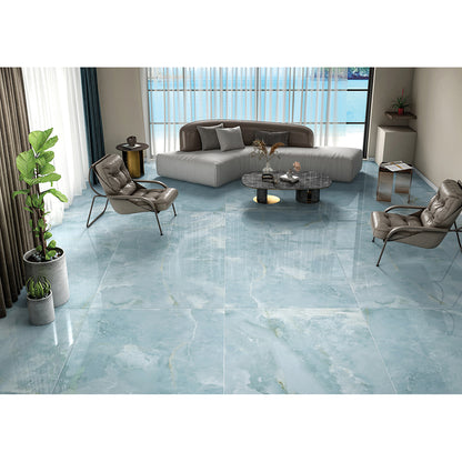 Onyx Soft Aqua 60x120 Polished